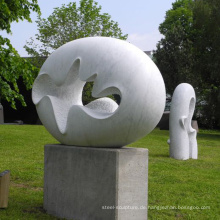 Handgemalte moderne Steinskulptur des Gartens im Freien handgemeißelte für Verkauf